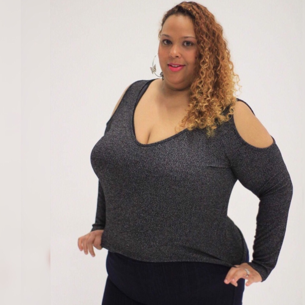 Charcoal Plus Size Top - Picture 3 of 6